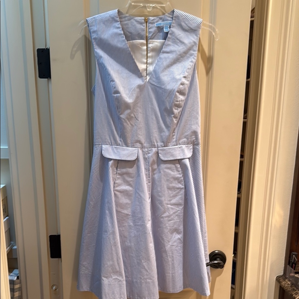 Draper James pinstripe Sleeveless A-Line Dress